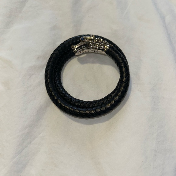John Hardy Legends Naga Leather Coil Bracelet - Picture 13 of 15